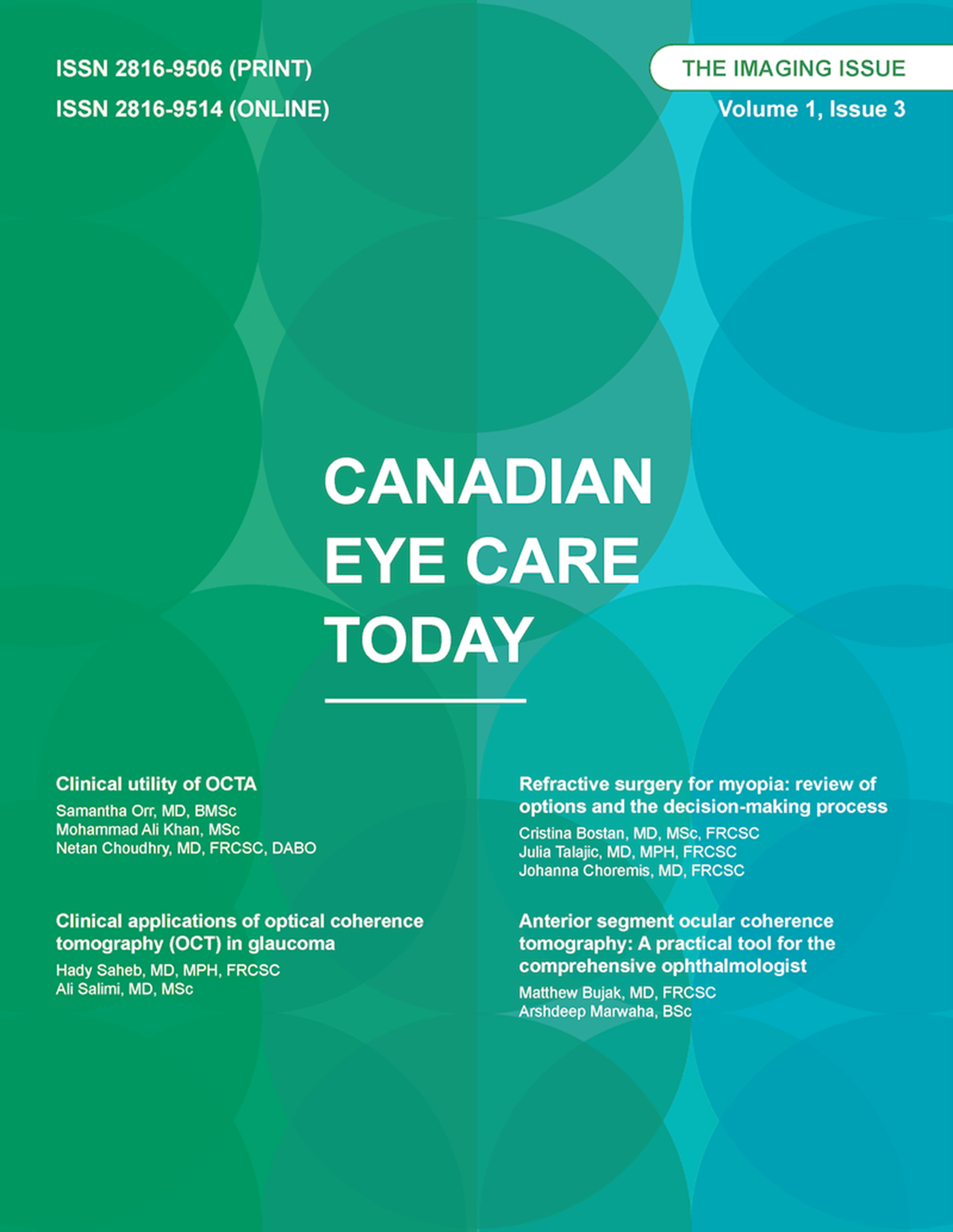 Canadian Eye Care Today Volume 1 Issue 3 Practice Resource Centre   Eye Care Today 